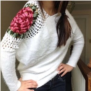 Crocheted Shoulder Sweater